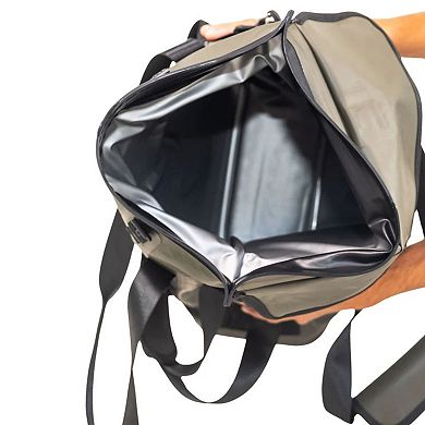 Auto-sealing, waterproof, scent proof, & floating tote cooler