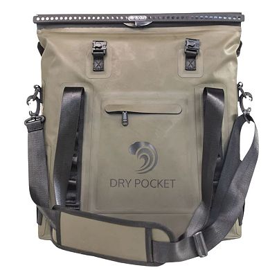 Auto-sealing, waterproof, scent proof, & floating tote cooler