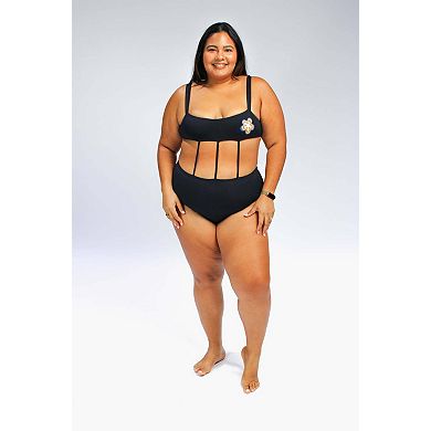 Mary exposed-torso one piece swimsuit