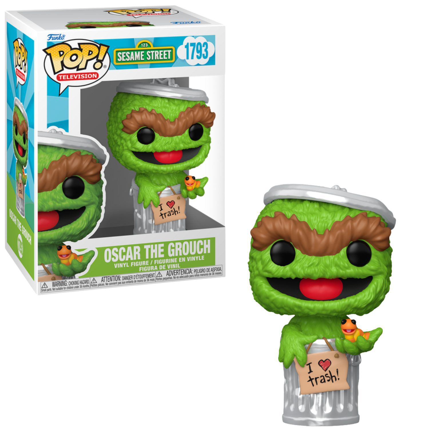 Детская фигурка Funko Pop! Sesame Street: Oscar the Grouch #1793 — фото 1