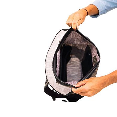 Auto-sealing, waterproof, scent proof, and floating backpack dry bag