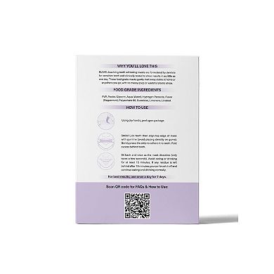 ELIMS Magic Melt-Away Teeth Whitening Masks Dentist Made For Sensitive Teeth