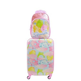 FUL Squishmallows Clouds 2 pc Set 21" Suitcase and 13" Backpack