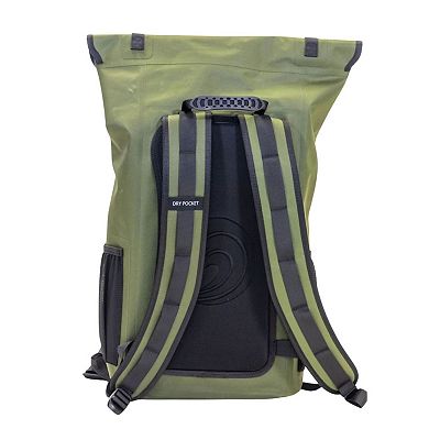 Auto sealing, waterproof, and floating back pack dry bag with removable dry bag