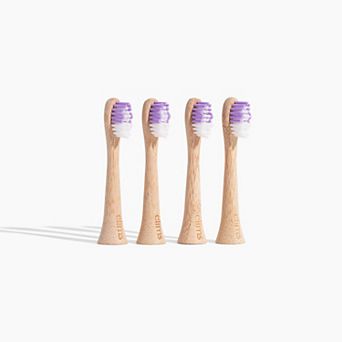Electric Toothbrush Bamboo Heads (4-Pack) - Compatible with Philips Sonicare