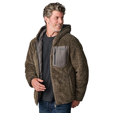 Free Country Men's Atlas Hooded Quilted Reversible Sherpa Jacket
