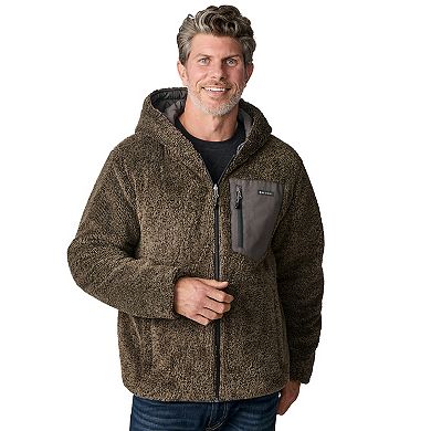 Free Country Men's Atlas Hooded Quilted Reversible Sherpa Jacket