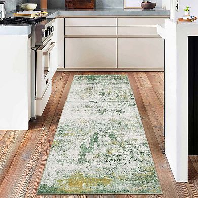 Area Rugs Runner Rugs Washable Modern Abstract Soft Carpet for Living Room Nursery Office Hallway