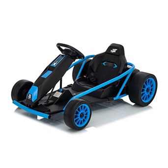 24V Kids Go Kart for Ages 8-12 with Dual 300W Motors, 9Ah Battery, High Speed 8.1 MPH, Music & Horn