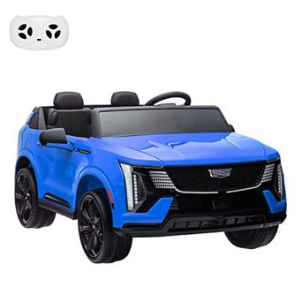 24V Licensed Cadillac 2-Seater Kid Electric Ride-On Truck with 2.4G Remote Control,Spring Suspension