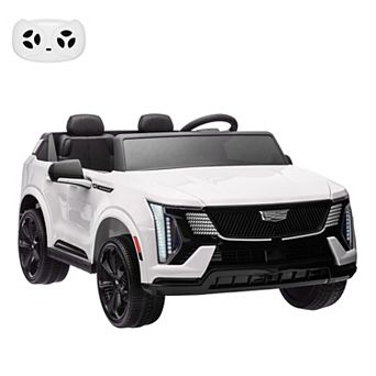 24V Licensed Cadillac 2-Seater Kid Electric Ride-On Truck with 2.4G Remote Control,Spring Suspension
