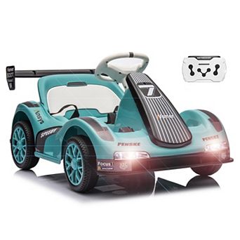 6V Kids Electric Go Kart with 2.4GHz Parent Remote Control, Music & Stories,Drift Wheels,Safety Belt