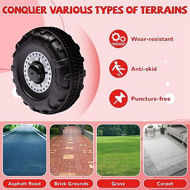 6V Ride-On Truck for Toddlers, Electric Car with Under-Seat Storage,LED Lights, Rechargeable Battery