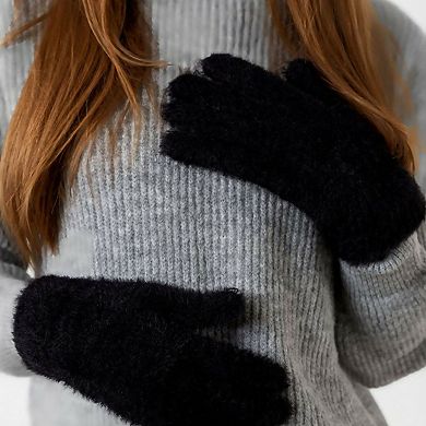 Women's Fuzzy Winter Gloves, Furry-Lined Fluffy Gloves-For Her