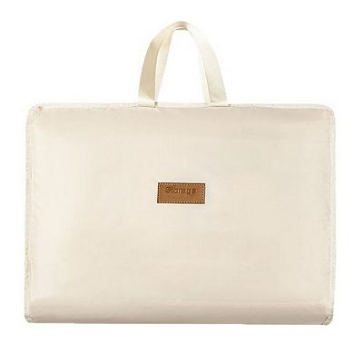 Multi-Compartment Hanging Organizer Bag with Zipper and Buckle Straps