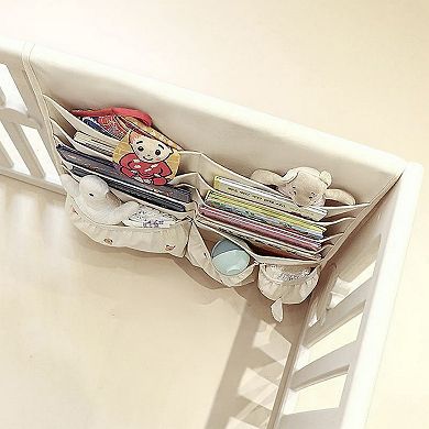 Hanging Organizer with Multi-Pocket Storage and Cute Pattern Accents