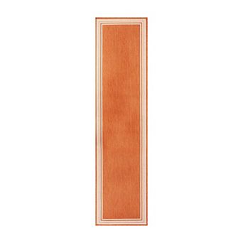 James Modern Border Stripe Indoor/outdoor Area Rug