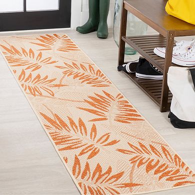 Havana Tropical Palm Leaf Indoor/outdoor Area Rug