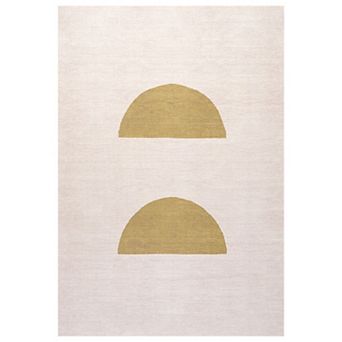 Luola Minimalist Geometric Machine Washable Area Rug