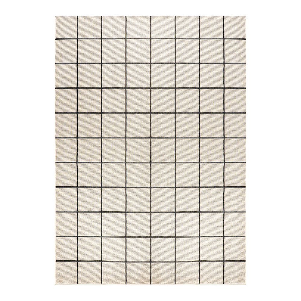 Grid Modern Squares Indoor/outdoor Area Rug