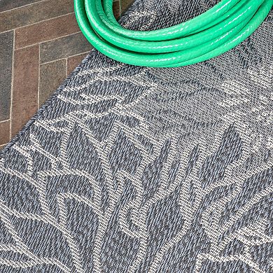 Bahamas Modern All Over Floral Indoor/outdoor Area Rug