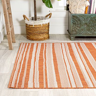 Castara Wavy Stripe Modern Indoor/outdoor Area Rug
