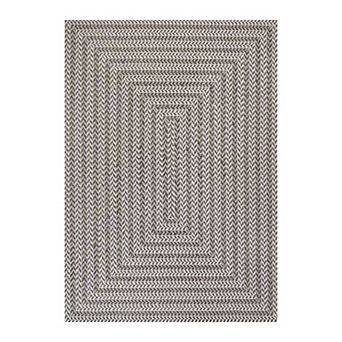 Chevron Modern Concentric Squares Indoor/outdoor Area Rug