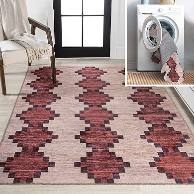 Timantii Modern Trellis Kilim Area Rug