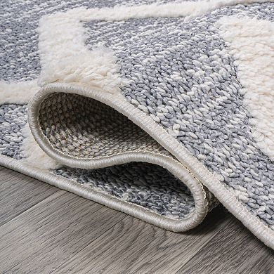 Monique Trellis High-low Area Rug