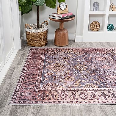 Victoria Ornate All Over Washable Indoor/outdoor Area Rug