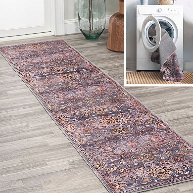 Victoria Ornate All Over Washable Indoor/outdoor Area Rug
