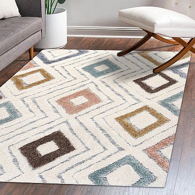 Amira Diamond High-low Area Rug