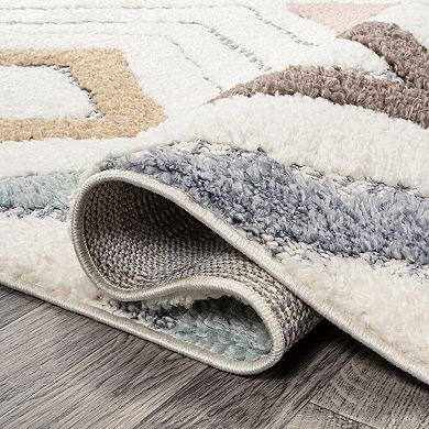 Amira Diamond High-low Area Rug