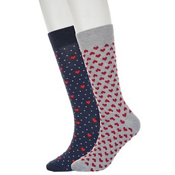 Men's Twisted Toes 2 pk Novelty Valentine's Socks
