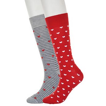 Men's Twisted Toes 2 pk Novelty Valentine's Socks