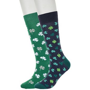 Men's Twisted Toes 2 pk Novelty St. Patrick's Socks