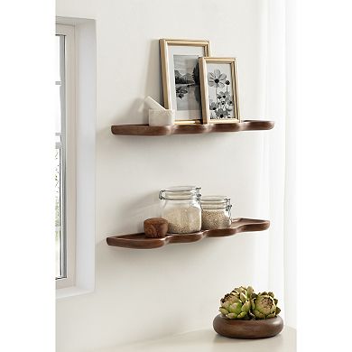 Alezar Wood Shelf Set