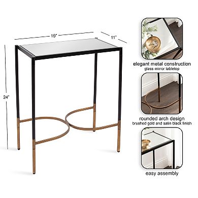 Catriona Side Table Mirror and Metal