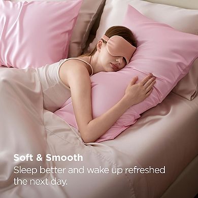 Bedsure 2-pc. Satin Pillowcase Set