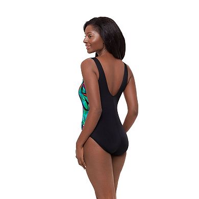 Women's Great Lengths Delmar Palms Sash One-Piece Swimsuit