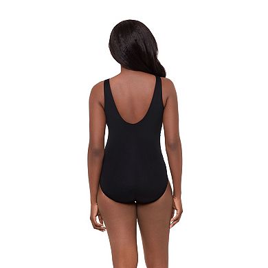 Women's Great Lengths Ruffle Surplice One-Piece Swimsuit