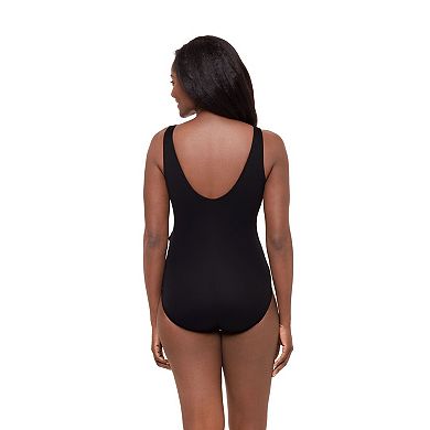 Women's Great Lengths Ruffle Surplice One-Piece Swimsuit