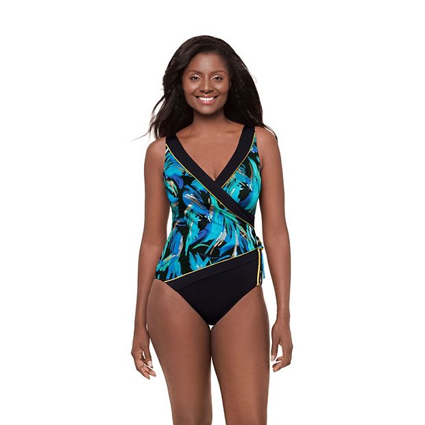 Women's Great Lengths Stir Crazy Tassel Surplice One-Piece Swimsuit