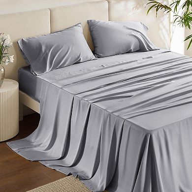 Bedsure 3-pc. Viscose from Bamboo Twin Sheet Set with Pillowcase