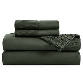 Bedsure Solid Embossed Sheet Set
