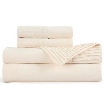 Bedsure Solid Embossed Sheet Set