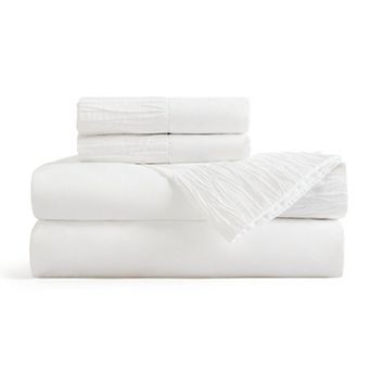 Bedsure Solid Embossed Sheet Set