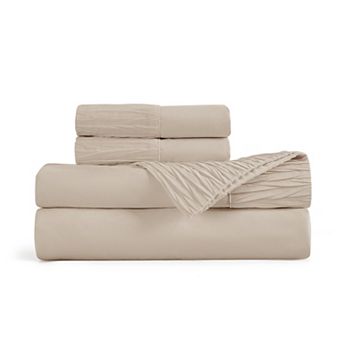 Bedsure Solid Embossed Sheet Set