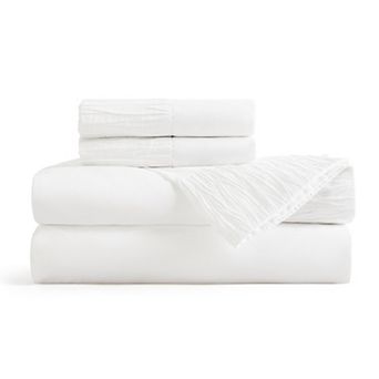 Bedsure Solid Embossed Sheet Set
