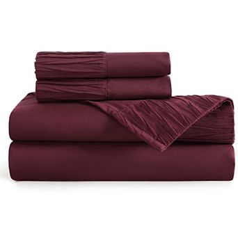 Bedsure Solid Embossed Sheet Set